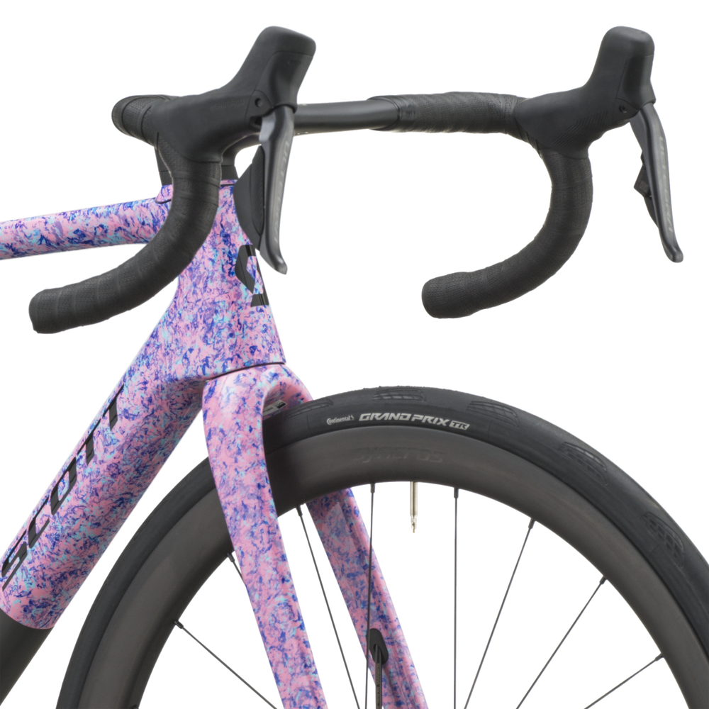 SCOTT Addict RC 10 in Flourish Blue/Carbon Black, detail view