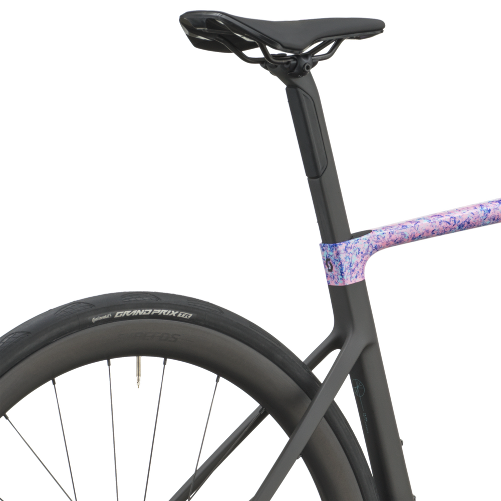 SCOTT Addict RC 10 in Flourish Blue/Carbon Black, detail view