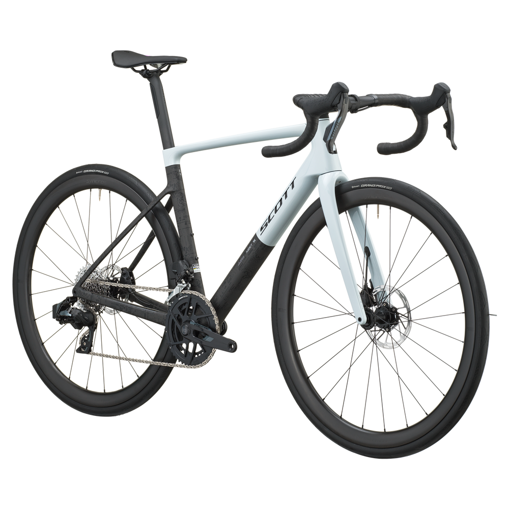 SCOTT Addict RC 25 in Cumulus White/Carbon Black, side view