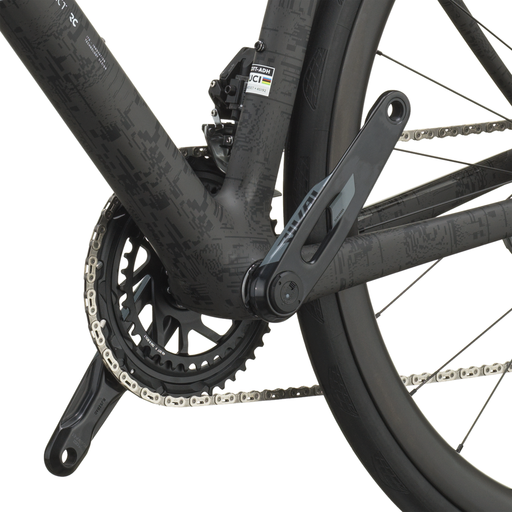 SCOTT Addict RC 25 in Cumulus White/Carbon Black, detail view