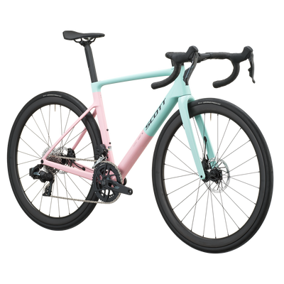 SCOTT Addict RC 25 in Gelato Blue/Gelato Pink, side view