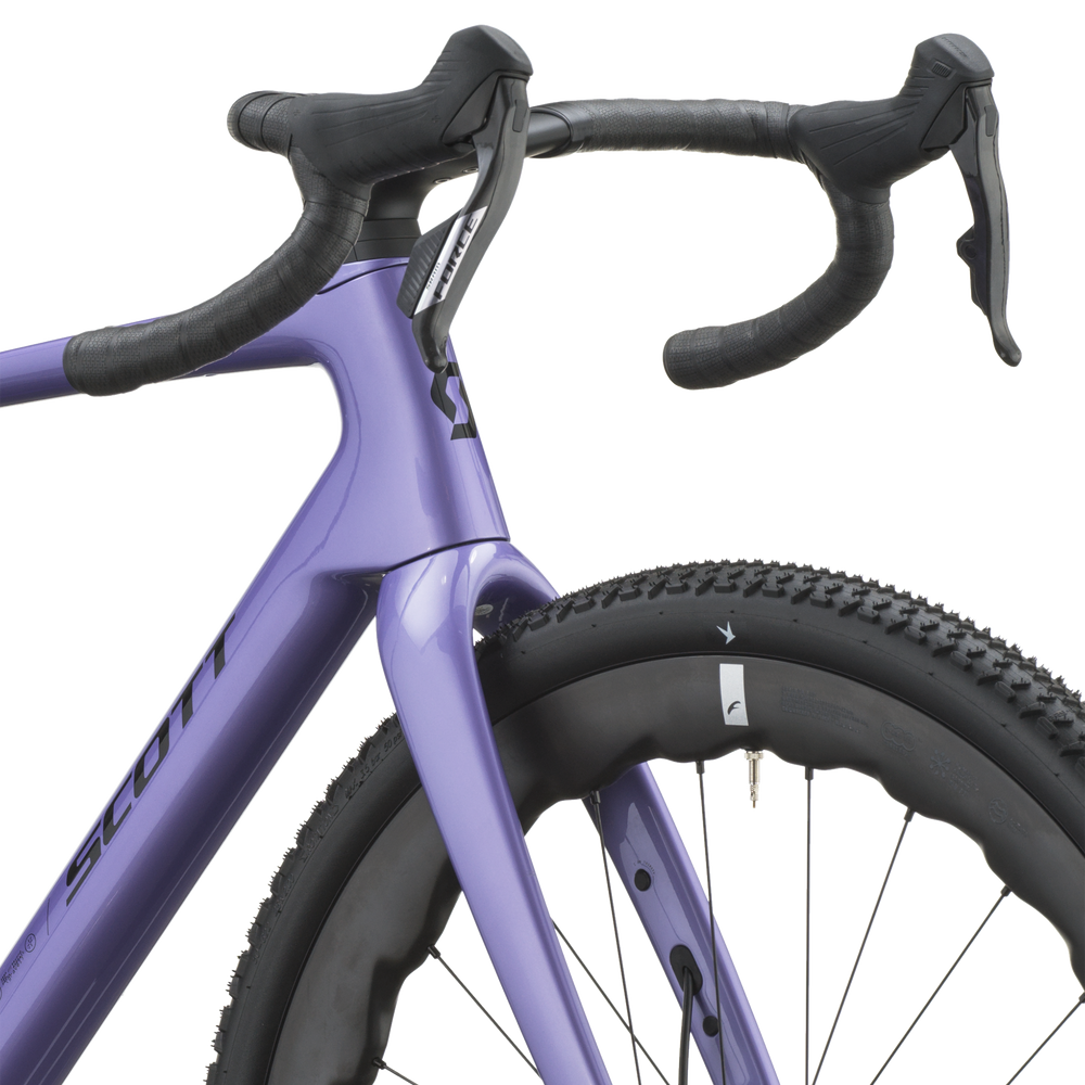 SCOTT Addict Gravel 10 in Blaze Purple, detail view