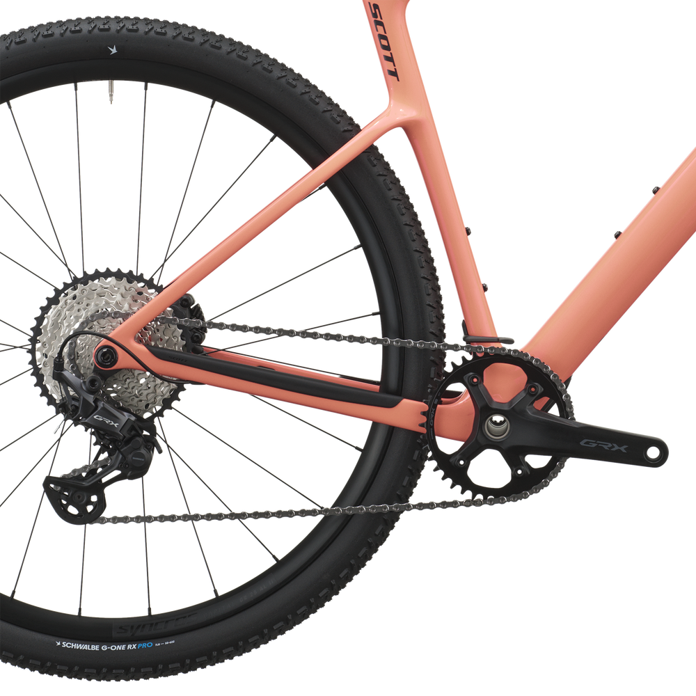 SCOTT Addict Gravel 40 in Peach Pink, detail view
