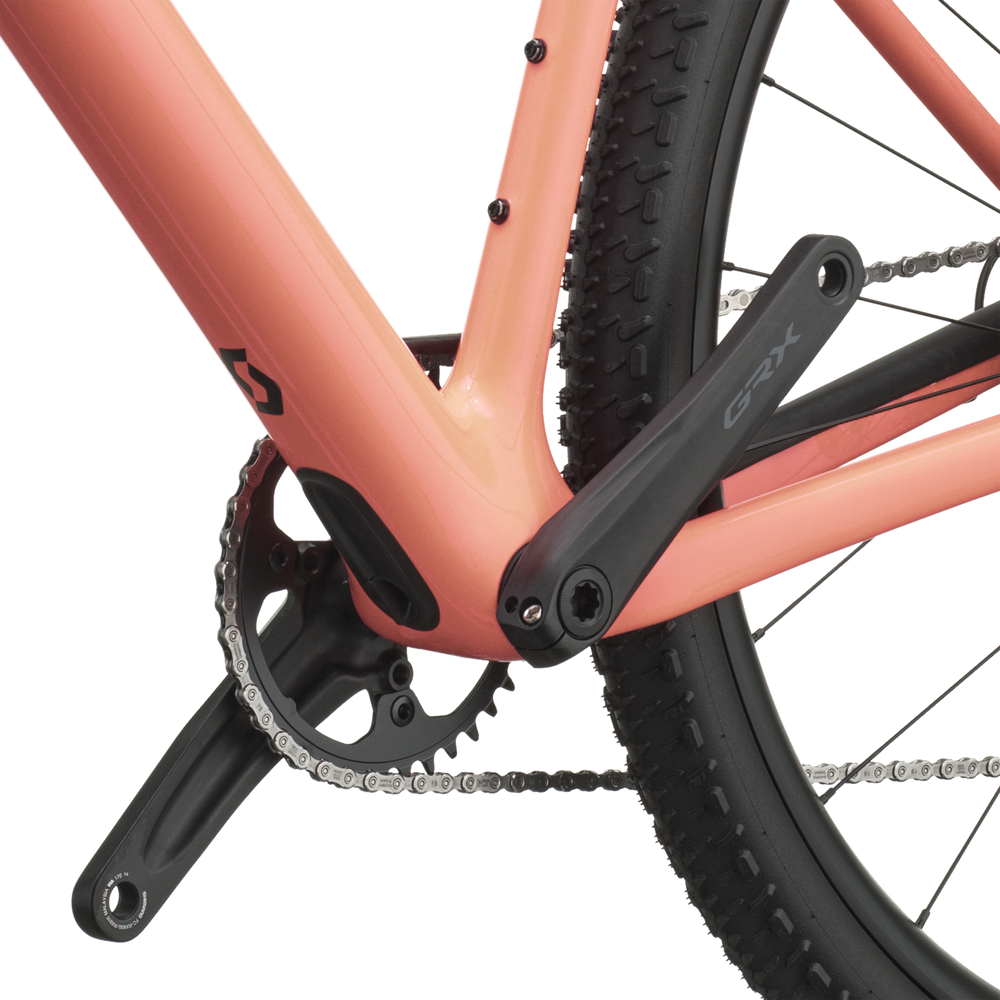SCOTT Addict Gravel 40 in Peach Pink, detail view