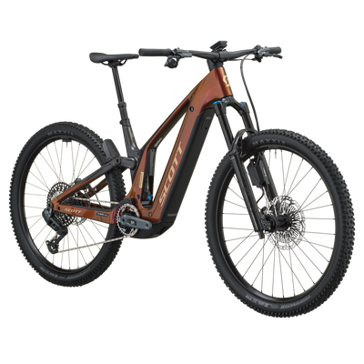 SCOTT Patron 10 in Obsidian Red/Carbon Black, side view