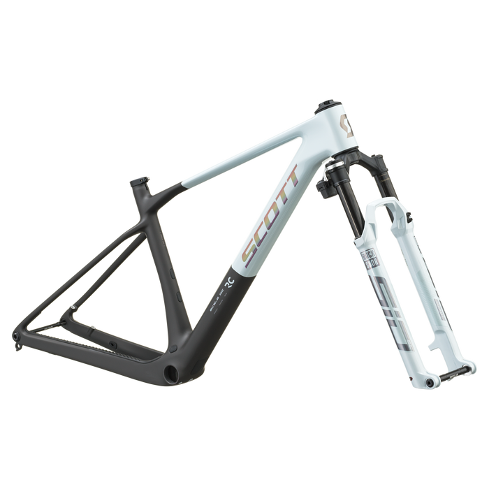 SCOTT Scale RC World Cup in Cumulus White/Carbon Black, side view