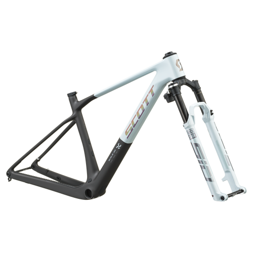 SCOTT Scale RC World Cup in Cumulus White/Carbon Black, side view