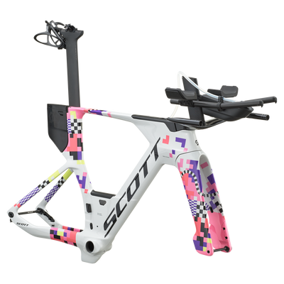 SCOTT Plasma RC LTD in Beluga Grey/Sachet Pink, side view