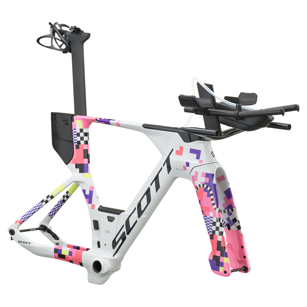 SCOTT Plasma RC LTD in Beluga Grey/Sachet Pink, side view