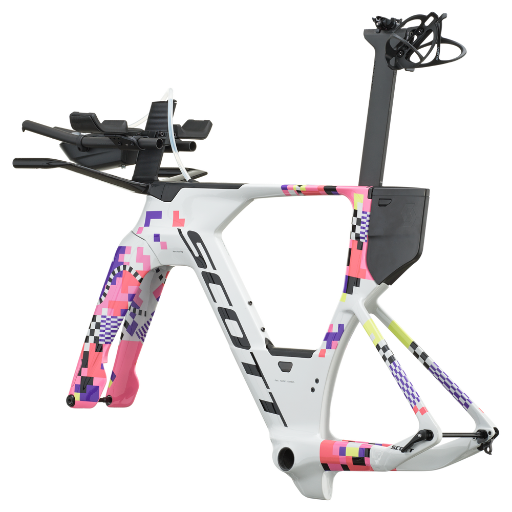 SCOTT Plasma RC LTD in Beluga Grey/Sachet Pink, detail view
