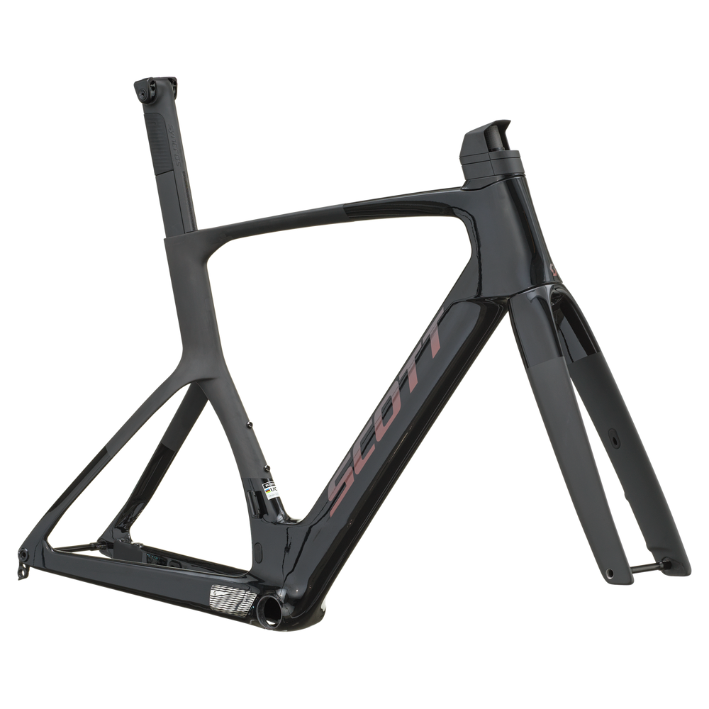 SCOTT Foil RC Ultimate in Piano Black/Carbon Black, side view