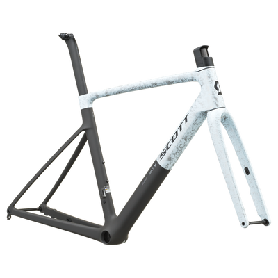 SCOTT Addict RC Pro in Rush White/Carbon Black, side view