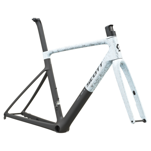 SCOTT Addict RC Pro in Rush White/Carbon Black, side view