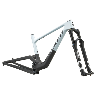 SCOTT Spark RC World Cup in Cumulus White/Carbon Black, side view
