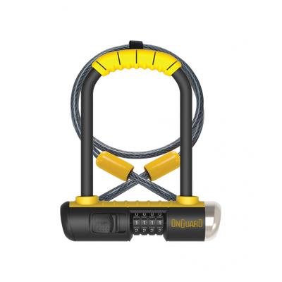 OnGuard Bulldog Combo DT Lock in Black/Yellow