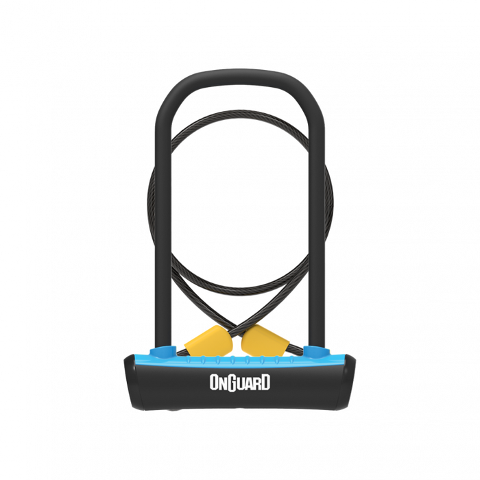 OnGuard Neon U-Lock + Cable in Blue