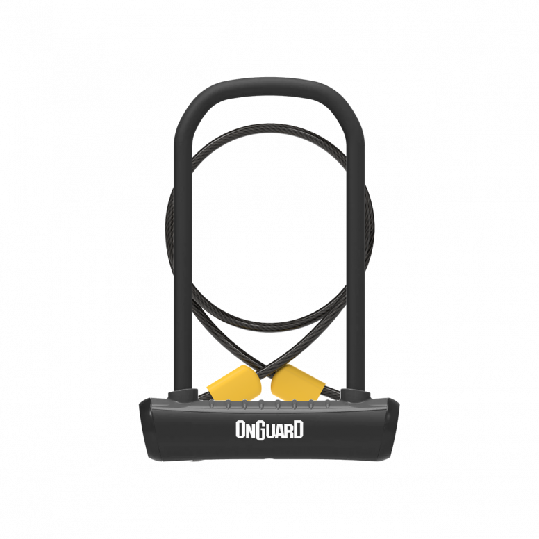 OnGuard Neon U-Lock + Cable in Black