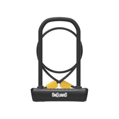OnGuard Neon U-Lock + Cable in Black