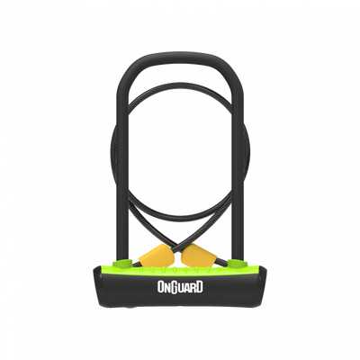 OnGuard Neon U-Lock + Cable in Green