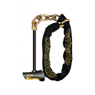 OnGuard Beast Loop and T Chain Lock in Black/Yellow