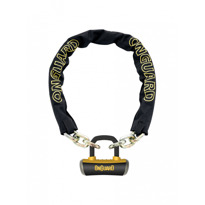 OnGuard Mastiff Chain Lock in Black/Yellow