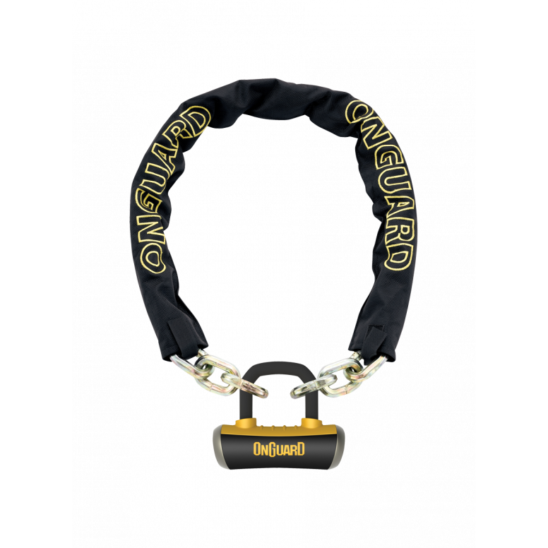 OnGuard Mastiff Chain Lock in Black/Yellow
