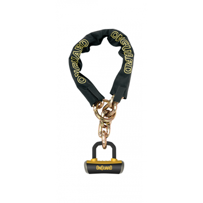 OnGuard Mastiff LP Chain Lock Black/Yellow / Secured by Design / 130cm / 8019LP / Gold