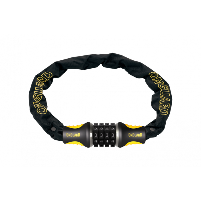 OnGuard Mastiff Combo Chain Lock in Black/Yellow