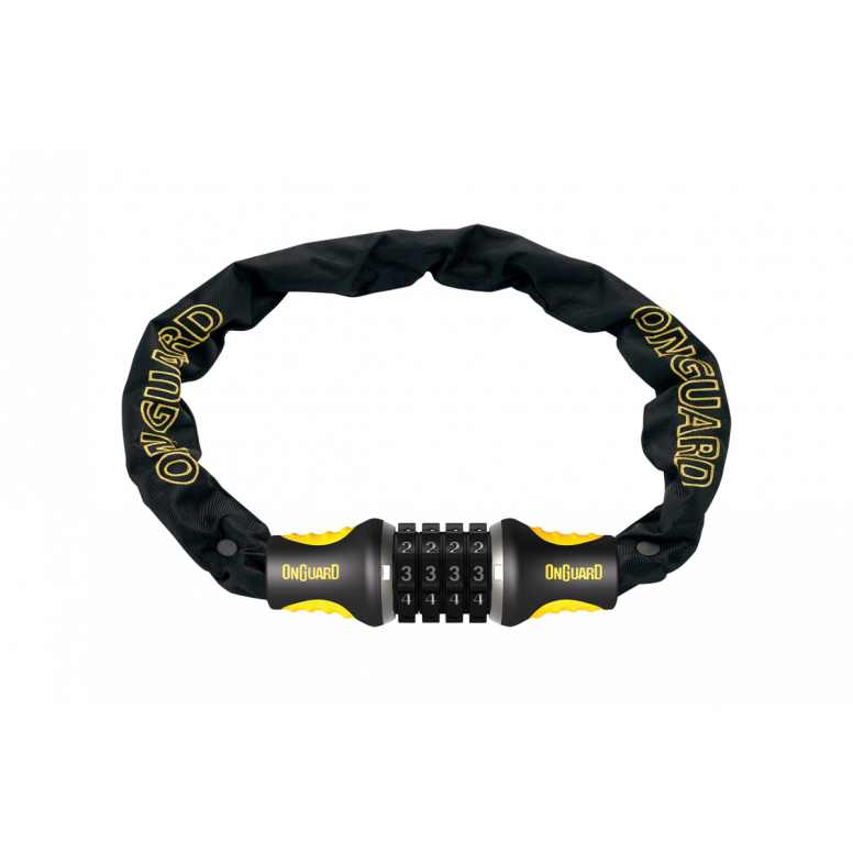 OnGuard Mastiff Combo Chain Lock in Black/Yellow