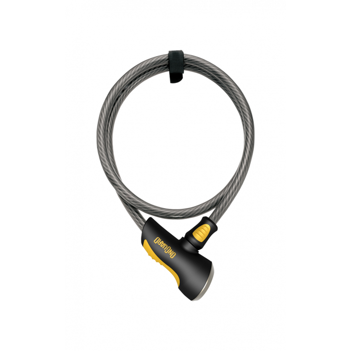 OnGuard Akita 12mm Cable Lock 185 in Black/Yellow