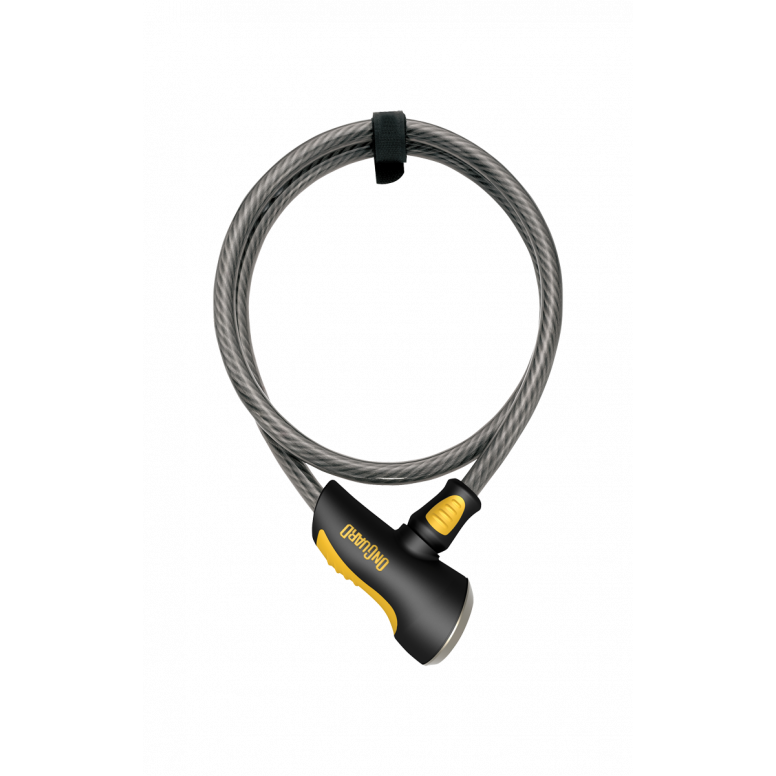 OnGuard Akita 12mm Cable Lock 185 in Black/Yellow