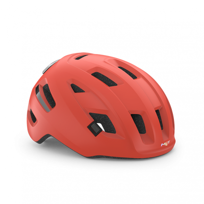 MET E-Mob Mips in Coral/Black