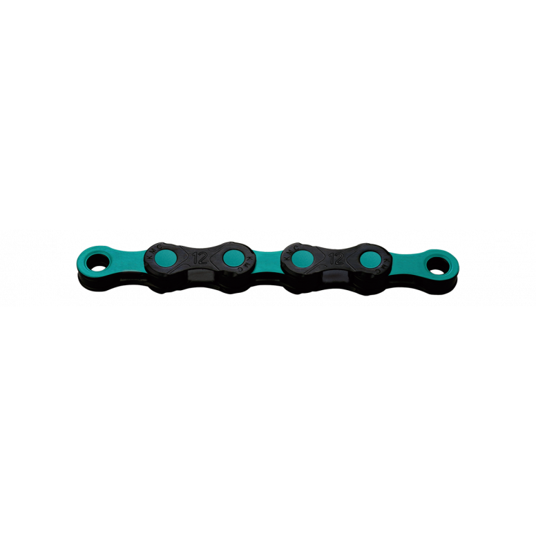KMC DLC 12 Chain 118L in Black/Celeste