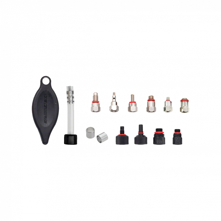 Jagwire Elite Bleed Kit Replacement Fitting Kit - Mineral in Clear