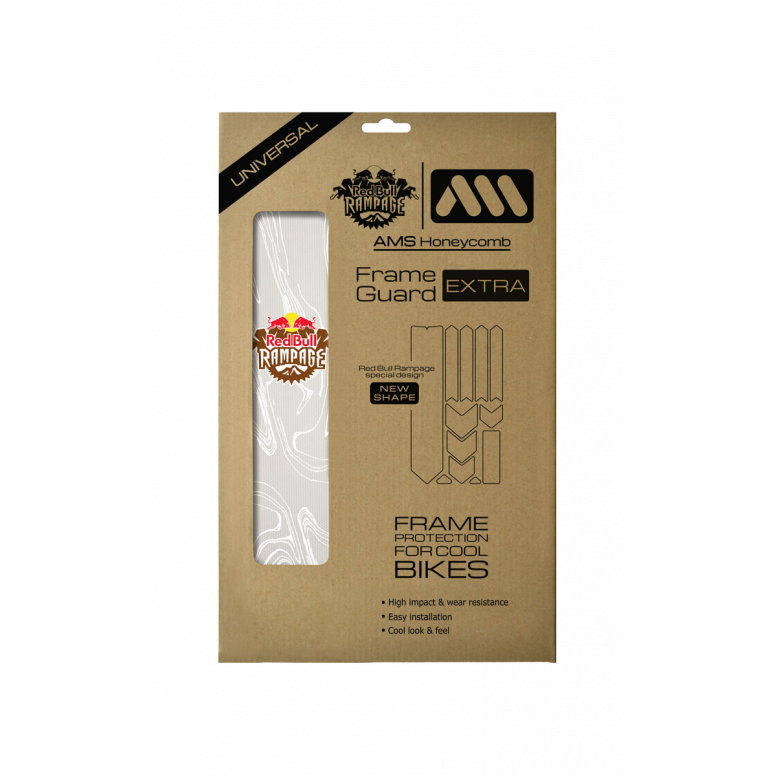 All Mountain Style Frame Guard Extra - Red Bull Rampage Ridgeline in White