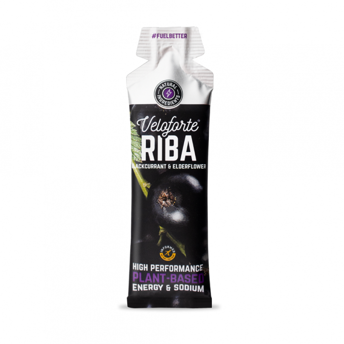 Veloforte Energy Gels Riba - Blackcurrant & Elderflower / 24 Pack