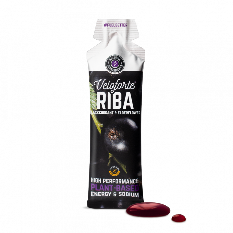 Veloforte Energy Gels Riba - Blackcurrant & Elderflower / 24 Pack