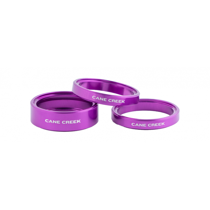Cane Creek Chroma Studio Interlok Headset Spacer Kit in Purple