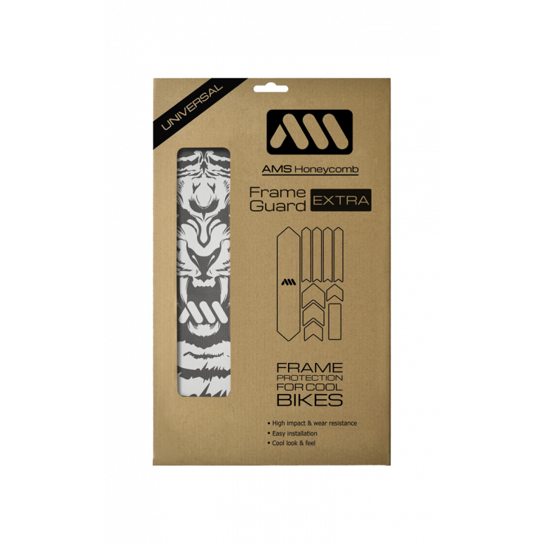 All Mountain Style Frame Guard Extra - Tiger Grey in White