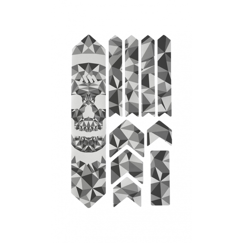 All Mountain Style Frame Guard Extra - Fractal Skull in Black
