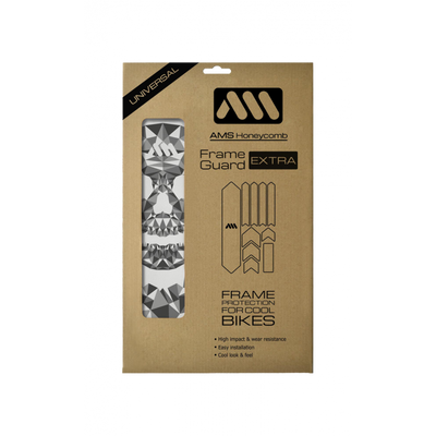 All Mountain Style Frame Guard Extra - Fractal Skull in Black