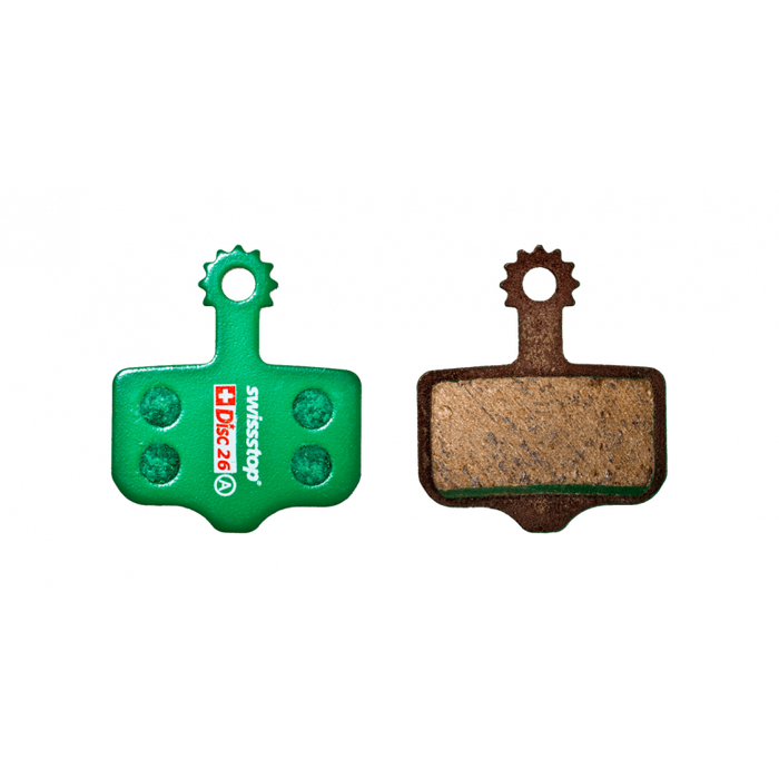 SwissStop Disc 26 Pads - SRAM AXS G3, Avid MTB in Green