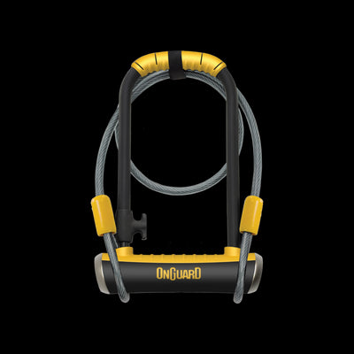 OnGuard Pitbull DT 8005 Locks in Black and Yellow 230mm x 115mm