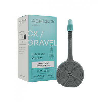 Aeron TPU CX/Gravel - ExtraLite Protect - Alloy Valve in Grey