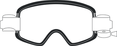 2026 GIRO Dropline Roll Off Unisex Mountain Bike Goggles in Clear