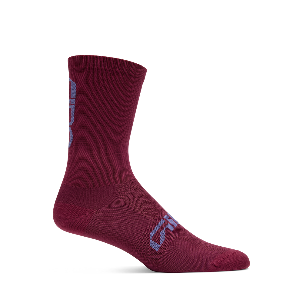 2026 GIRO Comp Racer High Rise Unisex Cycling Socks in Dark Maroon