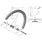 Shimano WH-R600 bearings 5/32 inch rear 34 pieces