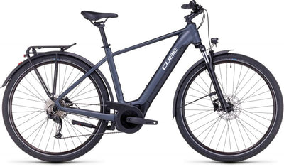 Cube Touring Hybrid One 625 Electric Hybrid Bike in Blue