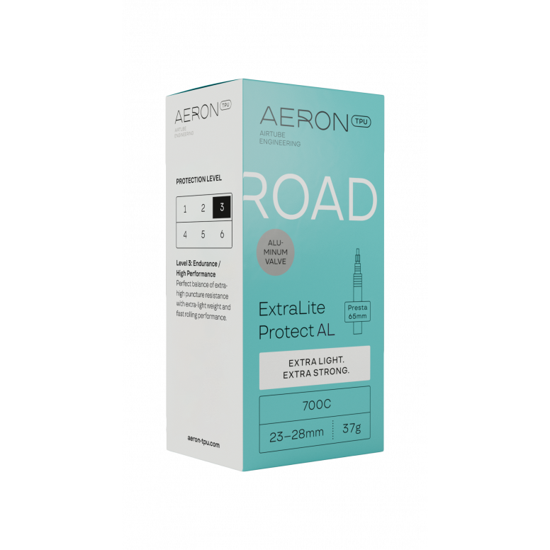 Aeron TPU Road - ExtraLite Protect - Alloy Valve in Grey
