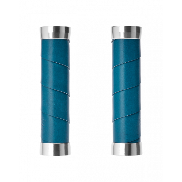 Brooks Slender Leather Grips in Teal